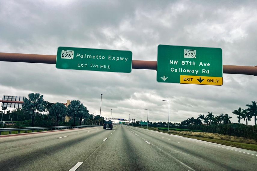 Día lluvioso en Miami-Dade.
