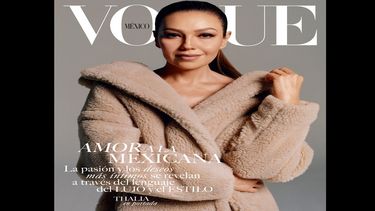 Thalía posa en su primera portada para Vogue México.&nbsp;