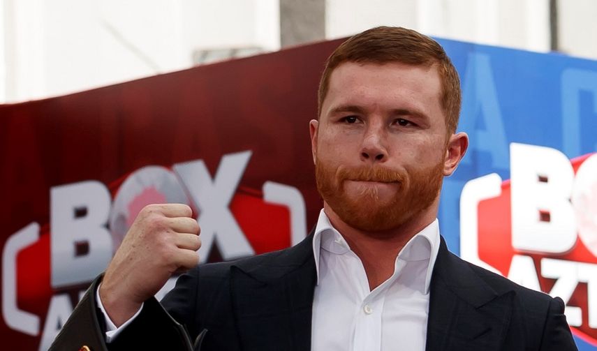 El boxeador mexicano Saúl Canelo Álvarez.