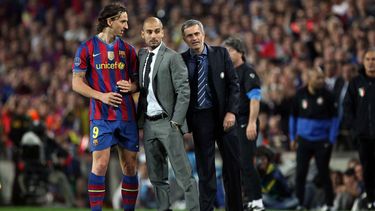 Ibrahimovic, Mourinho y Guardiola protagonizaron un episodio particular en Champions. (EFE)