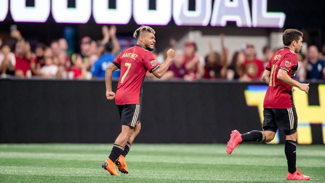 Con 26 goles en 24 partidos, Martínez es el máximo anotador de la temporada en la MLS.