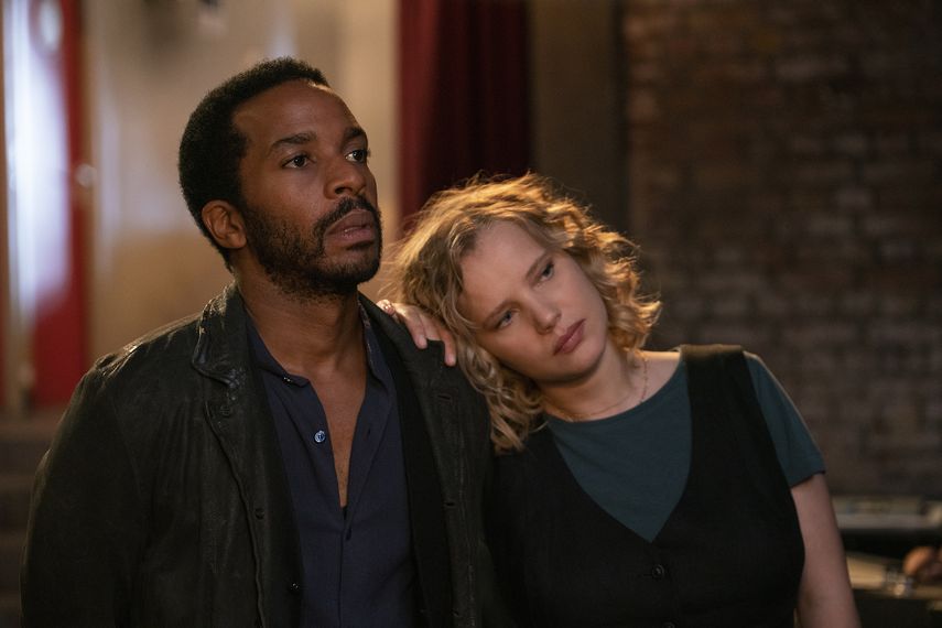 Andre Holland y Joanna Kulig en una escena de The Eddy en una imagen proporcionada por Netflix.&nbsp;