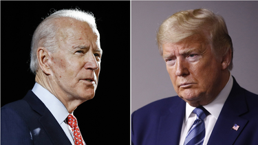El presidente Joe Biden y el expresidente Donald Trump.