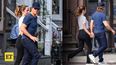 Ana de Armas y Tom Cruise tomados de la mano en Vermont. 
