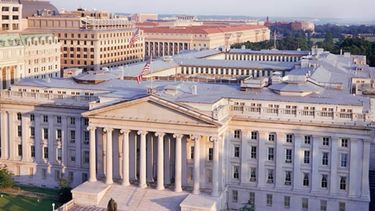 Vista del edificio del Departamento del Tesoro de Estados Unidos, en Washington.&nbsp;
