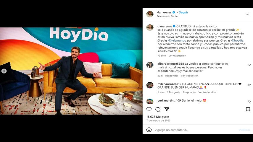 El actor y presentador colombo-mexicano Daniel Arenas.