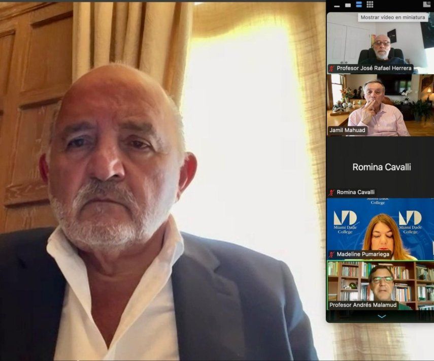 Presidente del Grupo IDEA, Nelson Mezerhane, da la bienvenida en V Seminario Virtual sobre Gobernanza Digital y Crecimiento en Libertad sobre las democracias (14 de julio 2025)