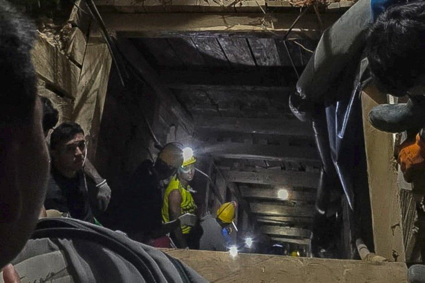 Esta fotografía, publicada por la Agencia Nacional de Minería de Colombia, muestra a mineros trabajando en las operaciones de búsqueda tras un accidente en la mina El Miñon, en una zona rural de Remedios, departamento de Antioquia, Colombia, el 17 de julio de 2025.&nbsp;&nbsp;