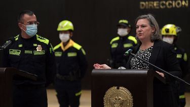 La subsecretaria de Estado para Asuntos Políticos, Victoria Nuland, en una visita a Bogotá.&nbsp;