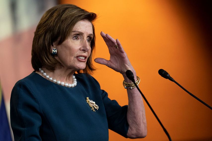 La presidenta de la Cámara de Representantes, la demócrata Nancy Pelosi.