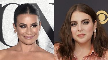 Lea Michele llega a la 75a entrega anual de los premios Tony en Nueva York el 12 de junio de 2022, a la izquierda, y Beanie Feldstein llega a la 73a entrega anual de los premios Emmy en Los Ángeles el 19 de septiembre de 2021. Michele fue seleccionada para entrar en escena y protagonizar la aquejada reposición de Broadway de “Funny Girl” en septiembre, un anuncio hecho pocas horas después de que la estrella actual, Feldstein, revelara que dejará el musical antes de lo previsto debido a que el espectáculo tomó una dirección diferente”.&nbsp;