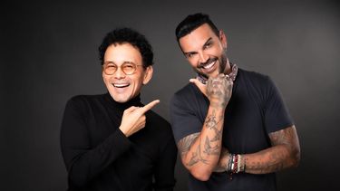 Los cantantes y compositores venezolanos Jorge Luis Chacín y Luis Fernando Borjas.&nbsp;