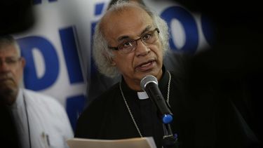 El presidente de la Conferencia Episcopal de Nicaragua, Leopoldo Brenes. 