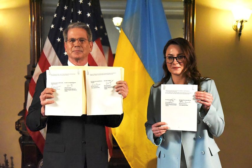 &nbsp;El acuerdo de asociación económica entre EEUU y Ucrania se firmó en condiciones “más justas” el 30 de abril