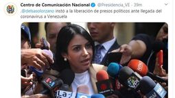 Delsa Sol&oacute;rzano&nbsp;denunci&oacute; este viernes la insalubridad en la que el&nbsp;r&eacute;gimen de Nicol&aacute;s Maduro&nbsp;mantiene a los&nbsp;presos pol&iacute;ticos.&nbsp;