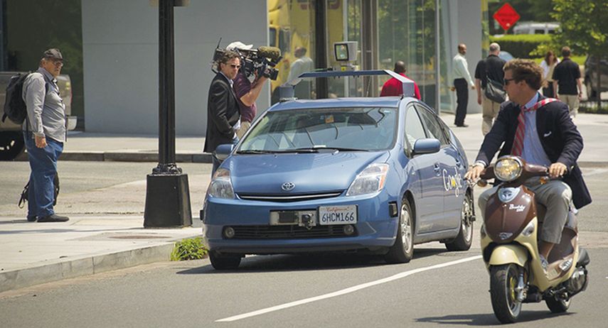 Una demostración del coche sin conductor de Google en Washington DC . (CORTESÍA)