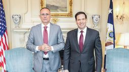 Marco Rubio junto a José Daniel Ferrer durante su encuentro en el Departamento de Estado hoy. Marco Rubio junto a José Daniel Ferrer durante su encuentro en el Departamento de Estado hoy.