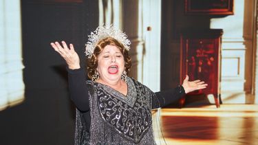 La actriz Alicita Lora ensaya su papel en la obra Gloriosa, en el Teatro Trail, en Miami.&nbsp;