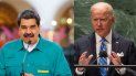 El dictador Nicolás Maduro y el presidente Joe Biden. 