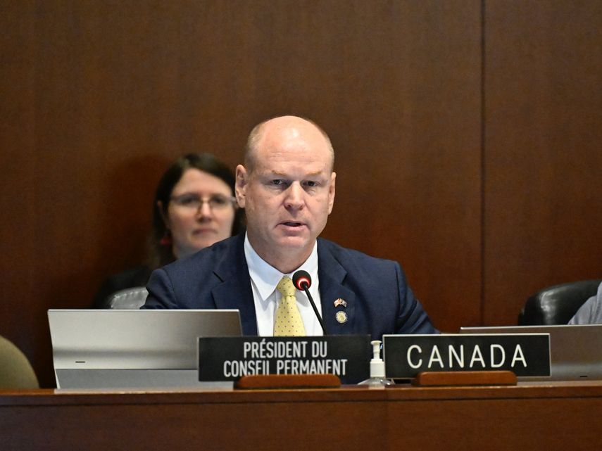 Embajador de Canadá en la OEA, Stuart Savage, presidente del Consejo Permanente (2025)