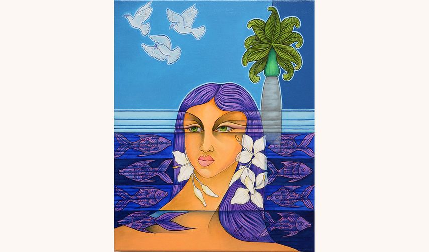 Mariel-ita, óleo sobre lienzo, 16”x20”, de Luis Molina. (J.HDEZ)