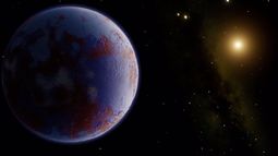 Un planeta como la Tierra en el confín del sistema solar.