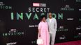La actriz estadounidense LaTanya Richardson y el actor estadounidense Samuel L. Jackson llegan para una proyección especial de la próxima serie de Marvel Studios Secret Invasion, en El Capitan Theatre en Hollywood, California, el 13 de junio de 2023. &nbsp;