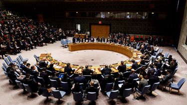 Vista general de una reunión de urgencia solicitada por EEUU sobre Venezuela en el Consejo de Seguridad de la ONU, el 26 de febrero de 2019, en Nueva York.