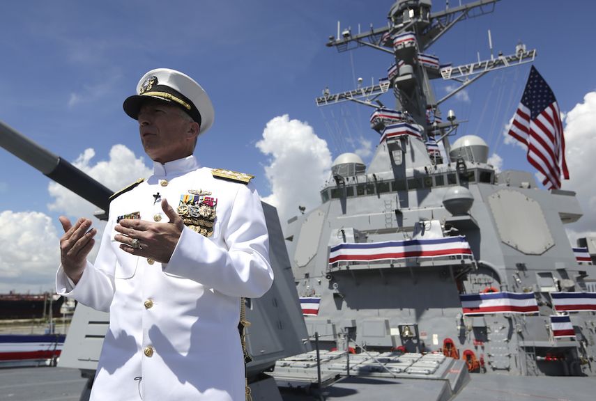 El almirante de la Armada Craig Faller, jefe del Comando Sur de Estados Unidos.&nbsp;