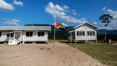 Vista de la aldea de Arau en Guyana, tomada el 10 de diciembre de 2023.
