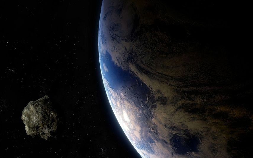 Imagen referencial de un asteroide.&nbsp;