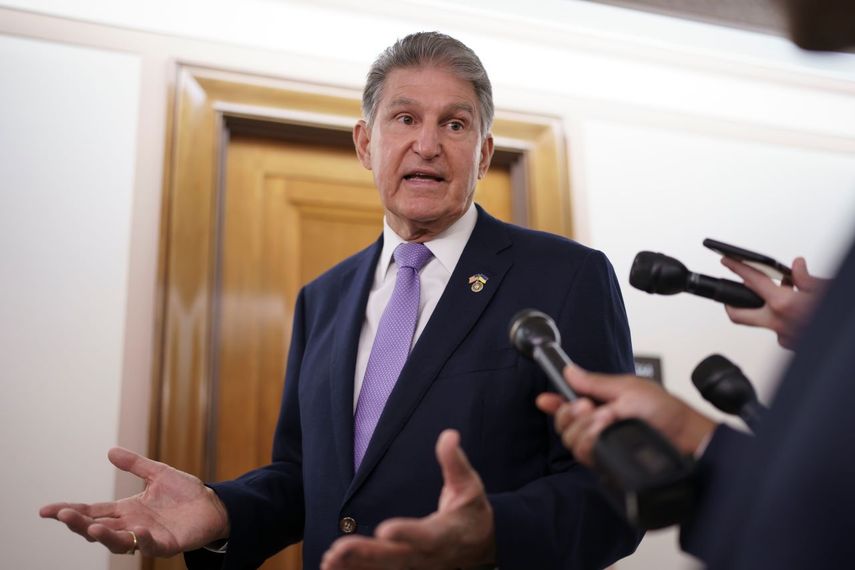 El senador Joe Manchin en el Congreso en Washington el 21 de julio del 2022.&nbsp;
