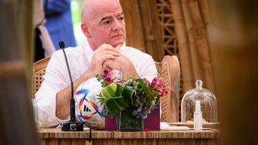 El presidente de la FIFA durante la cumbre del G20 en Balí, Indonesia, el martes 15 de noviembre de 2022.