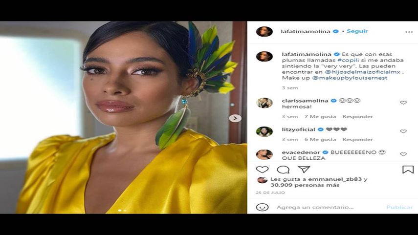 La actriz y cantante mexicana Fátima Molina.