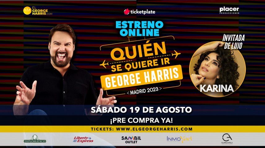 El venezolano&nbsp;George Harris&nbsp;estrena su stand up comedy en streaming.