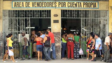 Cuentapropistas en Cuba.