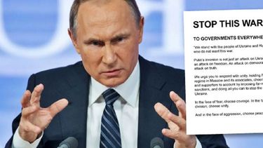 Imagen que acompaña la carta para poner fin a la guerra en Ucrania en la plataforma Avaaz