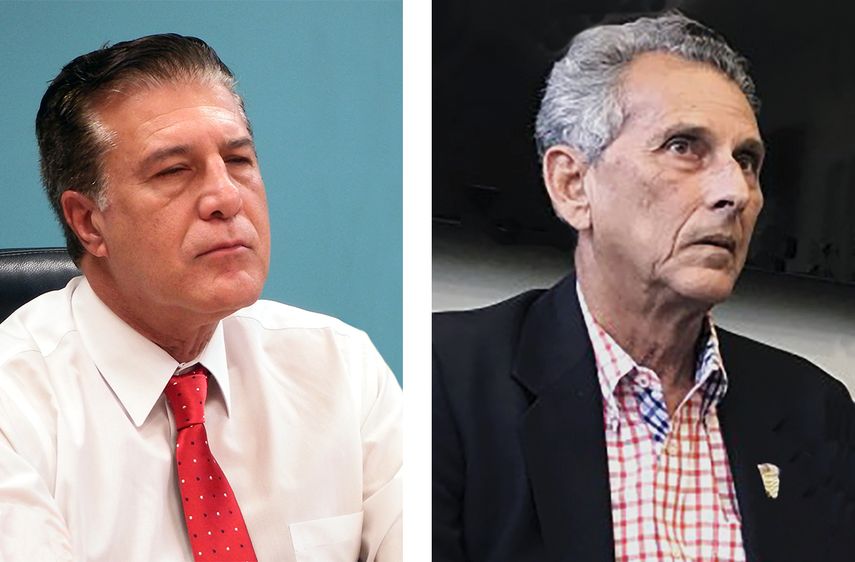 Carlos Hern&aacute;ndez&nbsp; y Julio Mart&iacute;nez, alcalde y exalcade de Hialeah.&nbsp;
