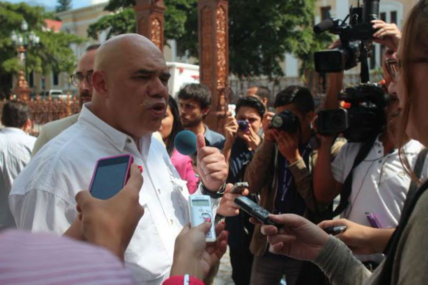 Jesús Torrealba, secretario ejecutivo de la opositora Mesa de la Unidad Democrática (MUD)