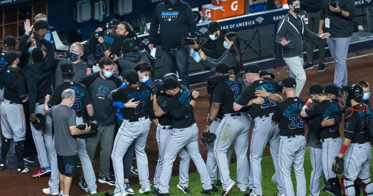 Camisetas De Beisbol De Los Marlins Azul