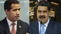 El presidente interino de Venezuela Juan Guaidó y el dictador Nicolás Maduro, El presidente interino de Venezuela Juan Guaidó y el dictador Nicolás Maduro,