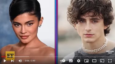 Kylie Jenner y el actor Timothée Chalamet.