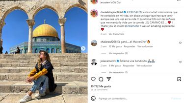 La actriz colombiana Daniela Tapia en Israel.&nbsp;