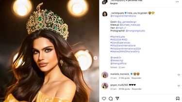 La modelo india Rachel Gupta.