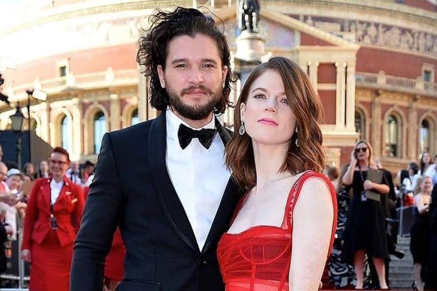 Los actores&nbsp;Kit Harington y Rose Leslie.