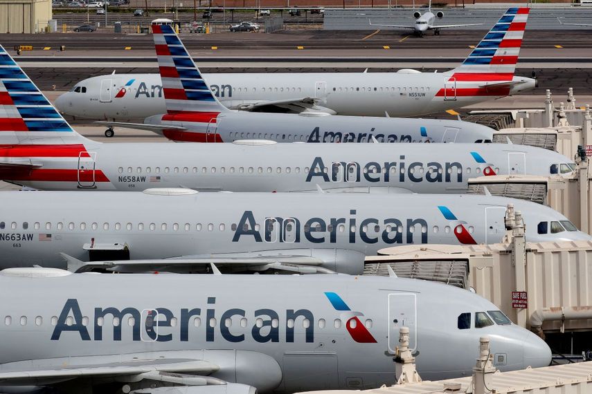 Aviones de la compañía American Airlines.