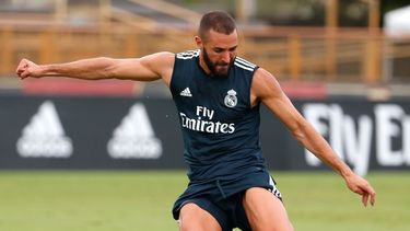 Karim Benzema sigue poniéndose a tono para lo que será la temporada del equipo blanco.