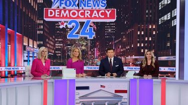 Imagen de la transmisión en vivo de Fox News el día de las elecciones presidenciales del 5 de noviembre.