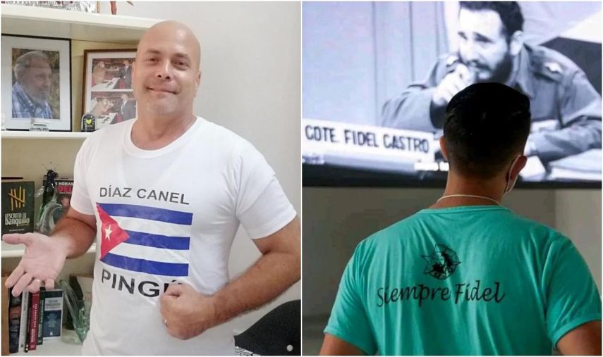 Gerardo Hernández y Raúl Palmero en el reto entre comunistas.&nbsp;