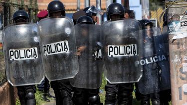 Efectivos de la Policía Nacional de Nicaragua.